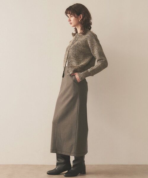 cloenc（クロエンス）の「◆【手洗い可】ジャージIラインスカート（スカート・レディース・ブラック/ベージュ/ブラウン系その他・01/02/03）」の12枚目の写真