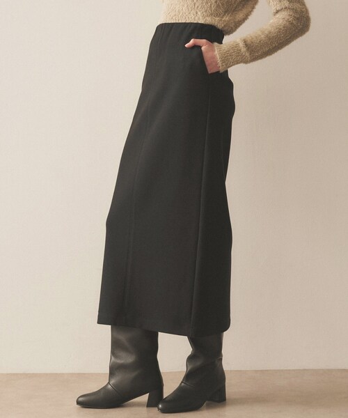 cloenc（クロエンス）の「◆【手洗い可】ジャージIラインスカート（スカート・レディース・ブラック/ベージュ/ブラウン系その他・01/02/03）」の21枚目の写真