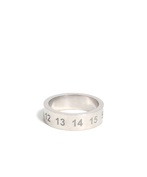 アクセサリー Maison Margiela NUMBER REFERENCE RING NUMBER REFERENCE RING 6,5MM（リング）｜Maison Margiela（メゾン