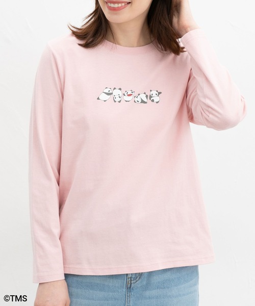 Honeys(ハニーズ)の「【UVカット】パンダコパンダ/長袖T(Tシャツ/カットソー・レディース・ミント/ピンク/ライトベージュ/オフホワイト/ブルー・LL/L/S/M)」の16枚目の写真