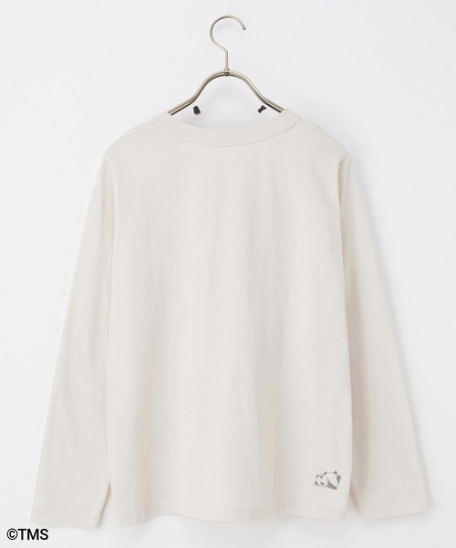 Honeys(ハニーズ)の「【UVカット】パンダコパンダ/長袖T(Tシャツ/カットソー・レディース・ミント/ピンク/ライトベージュ/オフホワイト/ブルー・LL/L/S/M)」の7枚目の写真