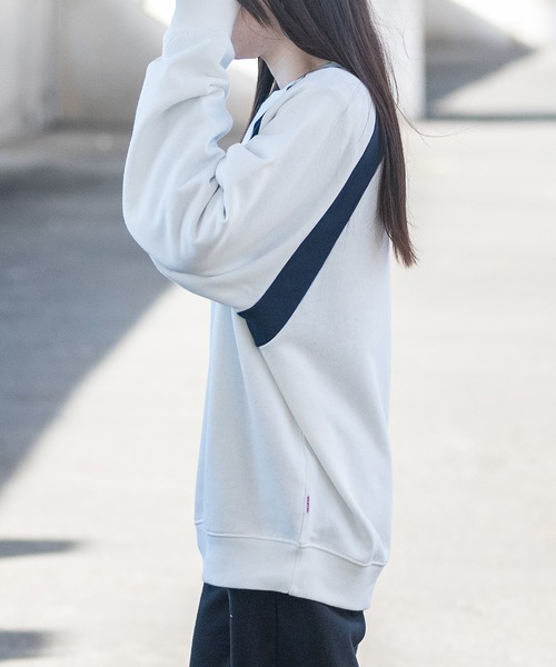 Red Cap Girl（レッドキャプガール）の「【a-r】〔Red Cap Girl/レッドキャップガール〕フロント刺繍 ラグランスリーブ クルーネック ゲームスウェット（スウェット・レディース・ブラック/ホワイト/ネイビー・LARGE/MEDIUM）」の22枚目の写真