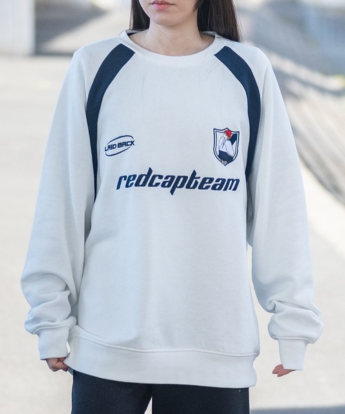 Red Cap Girl（レッドキャプガール）の「【a-r】〔Red Cap Girl/レッドキャップガール〕フロント刺繍 ラグランスリーブ クルーネック ゲームスウェット（スウェット・レディース・ブラック/ホワイト/ネイビー・LARGE/MEDIUM）」の21枚目の写真