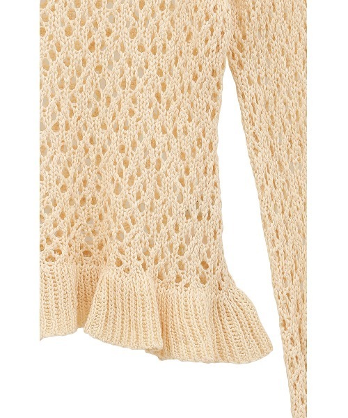 トップス CLANE BOAT NECK CROCHET KNIT TOPS BOAT NECK CROCHET KNIT TOPS（ニット/セーター）｜CLANE