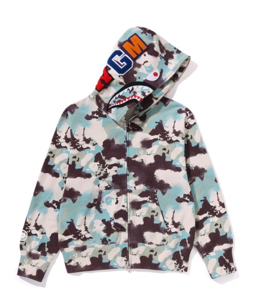A BATHING APE カモフラージュパーカー A BATHING APE（アベイシングエイプ）の「1ST CAMO SHARK FULL