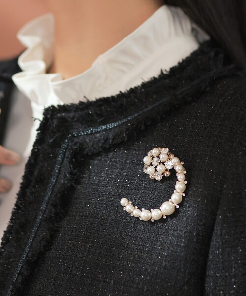 Jun　eventen by miho kawahito パール装飾 久しぶりに小粒パール❤️ がなんだか新鮮✨ これはキャッチ部分が