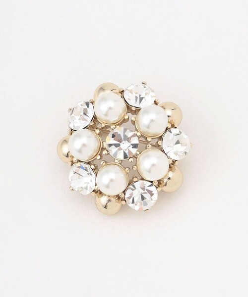 2セット】パールビジュー ブローチ（ブローチ/コサージュ）｜組曲