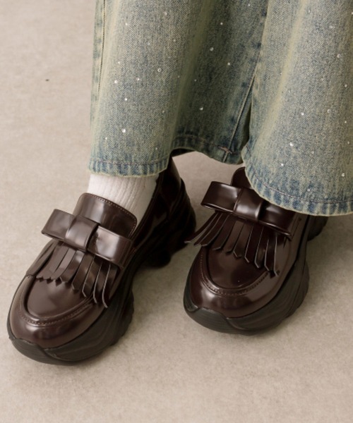 【S/M/Lサイズ展開 SNSで話題の！】スニーカーソールローファー（その他シューズ）｜OLIVE des OLIVE（オリーブデオリーブ）