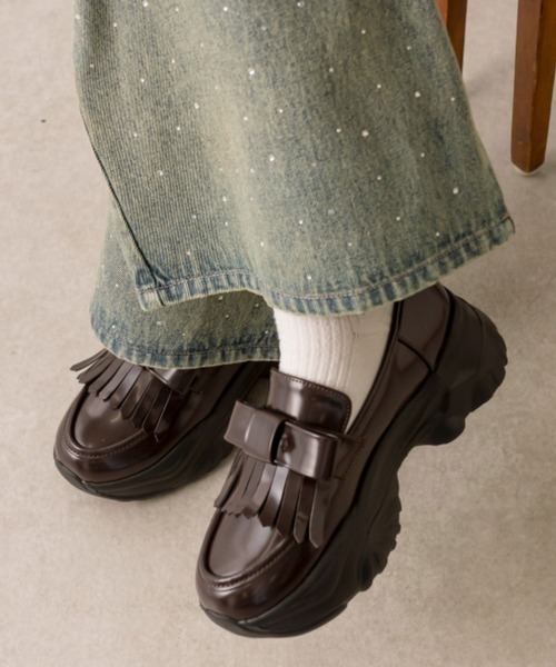 【S/M/Lサイズ展開 SNSで話題の！】スニーカーソールローファー（その他シューズ）｜OLIVE des OLIVE（オリーブデオリーブ）