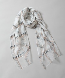 シルクミックスチェックストール