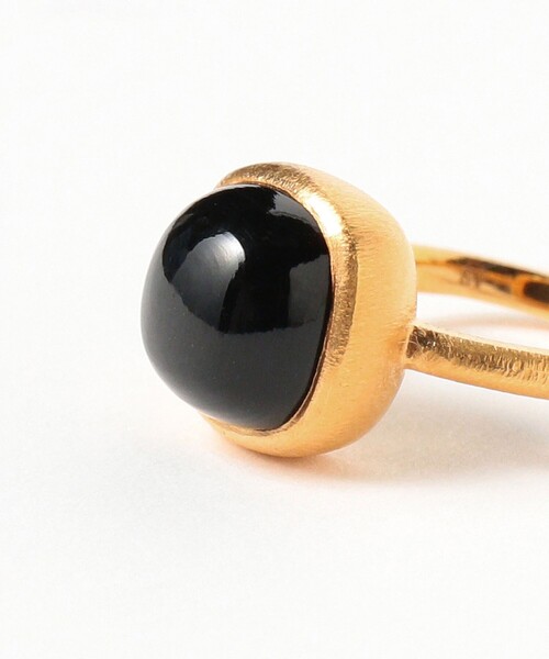 Demi-Luxe BEAMS（デミルクス ビームス）の「【別注】Fruitsjolie / オニキス リング（リング・レディース・ブラック・13号/11号）」の3枚目の写真