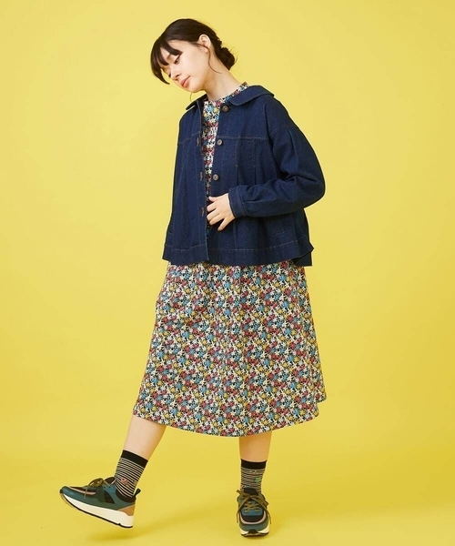 セール】Amarillo limon フラワープリントワンピース