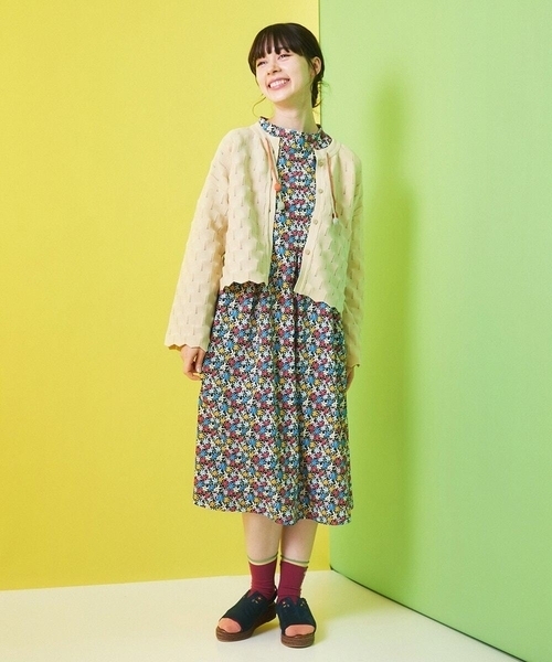 セール】Amarillo limon フラワープリントワンピース