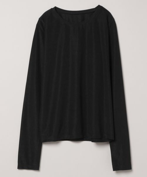 JEANASIS(ジーナシス)の「シャドーシアーLS TEE/323147(Tシャツ/カットソー・レディース・ホワイト/ブラック/グレー系その他/ライトグレー系/ブラウン・FREE)」の3枚目の写真