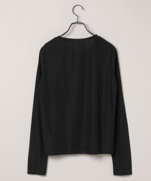 JEANASIS(ジーナシス)の「シャドーシアーLS TEE/323147(Tシャツ/カットソー・レディース・ホワイト/ブラック/グレー系その他/ライトグレー系/ブラウン・FREE)」の6枚目の写真