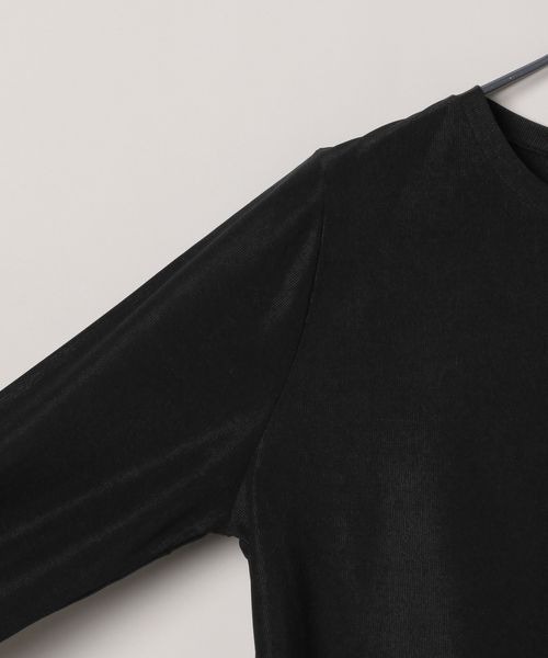 JEANASIS(ジーナシス)の「シャドーシアーLS TEE/323147(Tシャツ/カットソー・レディース・ホワイト/ブラック/グレー系その他/ライトグレー系/ブラウン・FREE)」の8枚目の写真