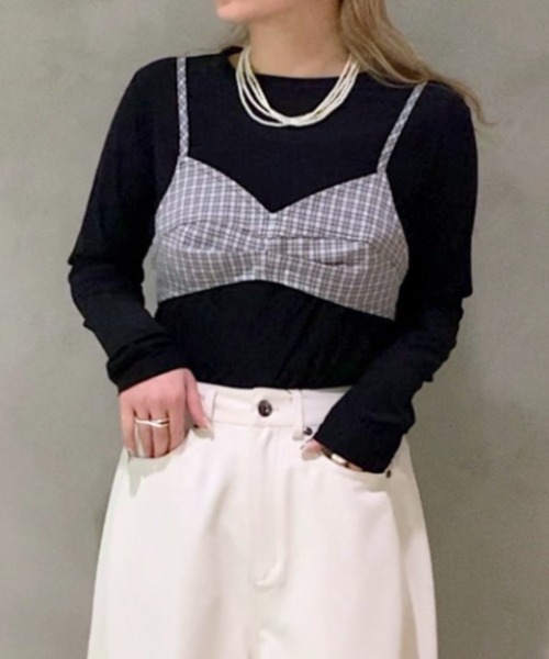 JEANASIS(ジーナシス)の「シャドーシアーLS TEE/323147(Tシャツ/カットソー・レディース・ホワイト/ブラック/グレー系その他/ライトグレー系/ブラウン・FREE)」の19枚目の写真