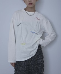 ランダム刺繍ロンT