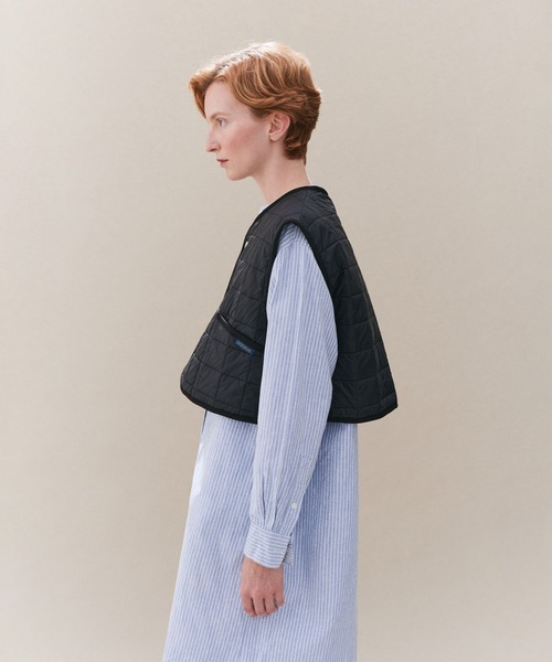 LAVENHAM（ラベンハム）の「DB Thornham Gilet Womens / ディービー ソーンハム ジレ ウィメンズ（ベスト・レディース・シルバー/ブラック・12/10/8/6/14）」の7枚目の写真