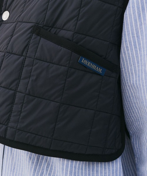 LAVENHAM（ラベンハム）の「DB Thornham Gilet Womens / ディービー ソーンハム ジレ ウィメンズ（ベスト・レディース・シルバー/ブラック・12/10/8/6/14）」の10枚目の写真