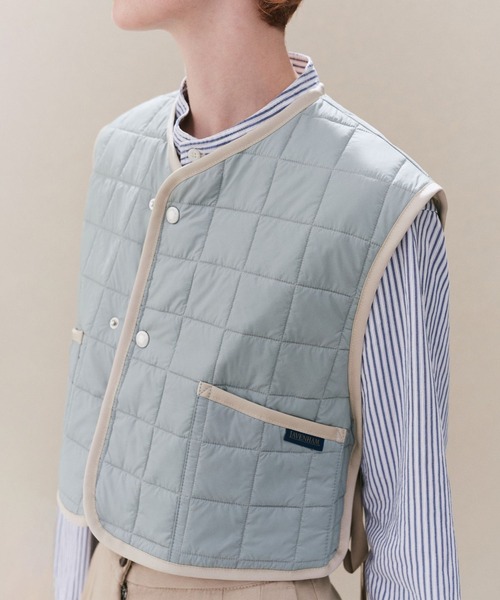 LAVENHAM（ラベンハム）の「DB Thornham Gilet Womens / ディービー ソーンハム ジレ ウィメンズ（ベスト・レディース・シルバー/ブラック・12/10/8/6/14）」の22枚目の写真