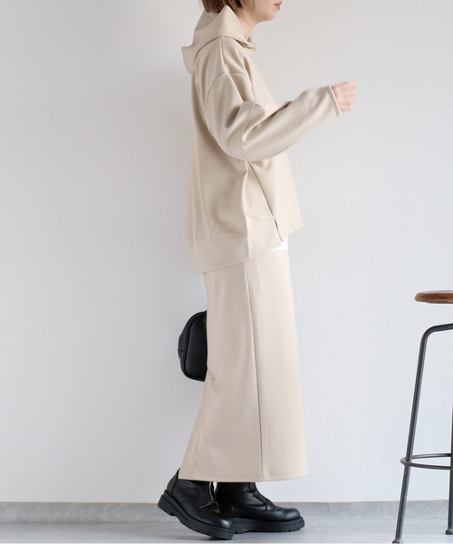 cepo（セポ）の「〈セットアイテム〉ダンボールフーディセットアップ（パーカー・レディース・オフホワイト/ブラック/ベージュ・M）」の5枚目の写真