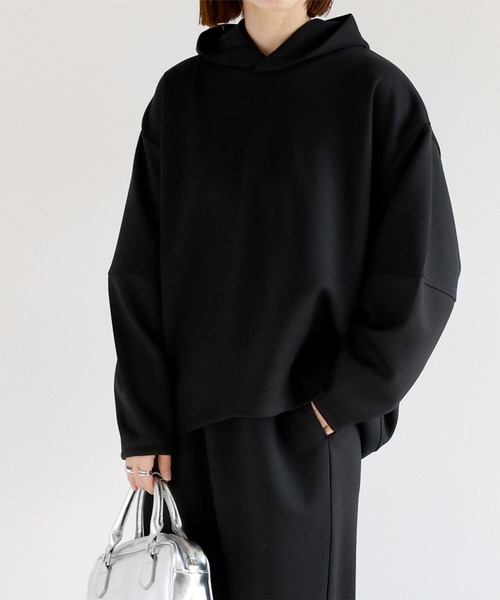 cepo（セポ）の「〈セットアイテム〉ダンボールフーディセットアップ（パーカー・レディース・オフホワイト/ブラック/ベージュ・M）」の18枚目の写真