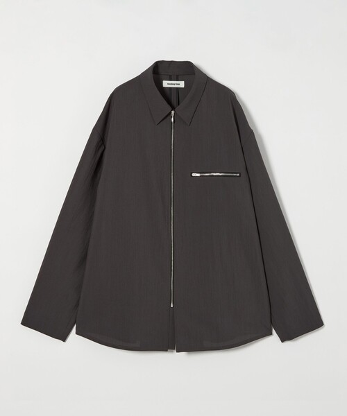 MONKEY TIME(モンキータイム)の「RENU TROシリーズ ジップ シャツ -セットアップ対応-(シャツ/ブラウス・メンズ・ブラック/ダークグレー/ネイビー・S/M/L/XL)」の11枚目の写真