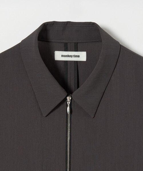 MONKEY TIME(モンキータイム)の「RENU TROシリーズ ジップ シャツ -セットアップ対応-(シャツ/ブラウス・メンズ・ブラック/ダークグレー/ネイビー・S/M/L/XL)」の13枚目の写真