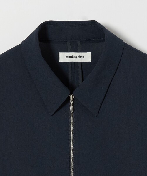 MONKEY TIME(モンキータイム)の「RENU TROシリーズ ジップ シャツ -セットアップ対応-(シャツ/ブラウス・メンズ・ブラック/ダークグレー/ネイビー・S/M/L/XL)」の18枚目の写真