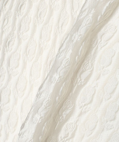 F i.n.t（フィント）の「チュールスリーブジャガードブルゾン/fint　フィント（ブルゾン・レディース・アイボリー/ライトピンク・FREE）」の21枚目の写真