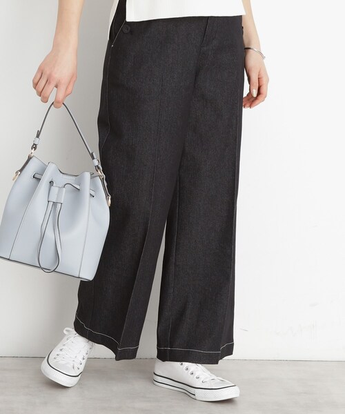 THE SHOP TK （ザ ショップ ティーケー ）の「巾着合皮バッグ（ショルダーバッグ・レディース・サックスブルー/オフホワイト/ブラック・00）」の15枚目の写真