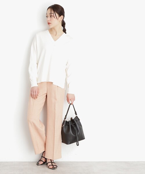 THE SHOP TK （ザ ショップ ティーケー ）の「巾着合皮バッグ（ショルダーバッグ・レディース・サックスブルー/オフホワイト/ブラック・00）」の20枚目の写真