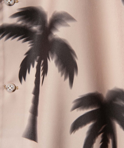 glamb(グラム)の「Palm Aloha Shirt / パームアロハシャツ(シャツ/ブラウス・メンズ・ベージュ/ブラック・S/M/L)」の17枚目の写真