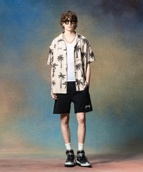 glamb(グラム)の「Palm Aloha Shirt / パームアロハシャツ(シャツ/ブラウス・メンズ・ベージュ/ブラック・S/M/L)」の8枚目の写真