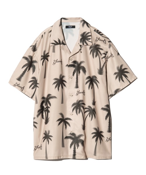 glamb(グラム)の「Palm Aloha Shirt / パームアロハシャツ(シャツ/ブラウス・メンズ・ベージュ/ブラック・S/M/L)」の22枚目の写真