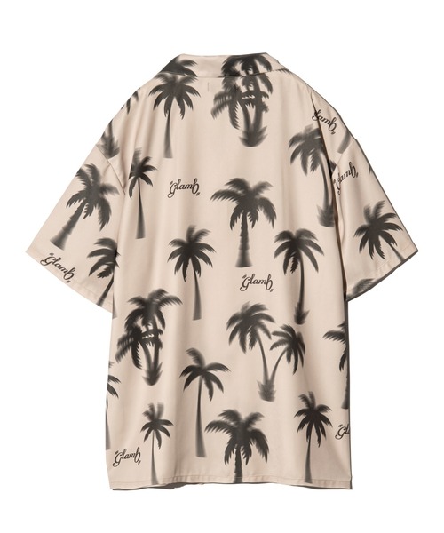“Palm Angels” パームプリント ボウリング/アロハシャツ Palm Angels プリント ボウリングシャツ | ブルー | FARFETCH JP