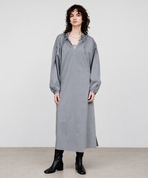 【手洗い可】ギャザーリボンワンピース