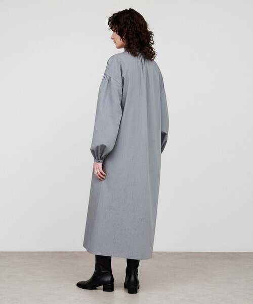 cloenc（クロエンス）の「【手洗い可】ギャザーリボンワンピース（ワンピース・レディース・チャコールグレー/カーキ・02/03/01）」の11枚目の写真