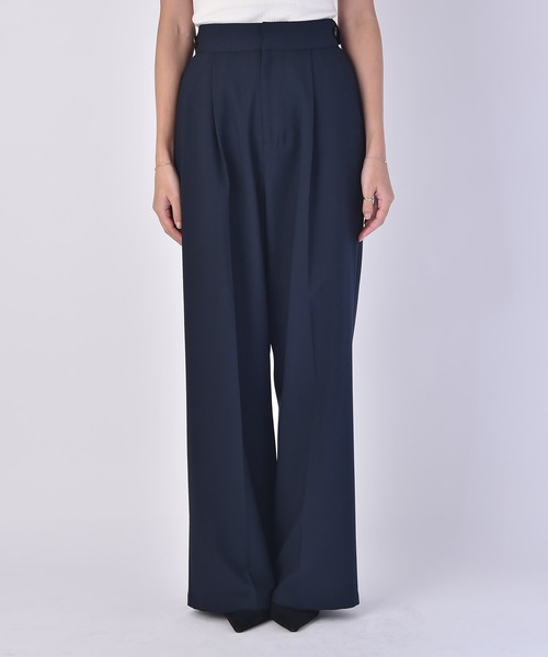 AKTE（アクテ）の「ハイウエストワイドパンツ（その他パンツ・レディース・ベージュ/ネイビー・1/2/2T）」の21枚目の写真