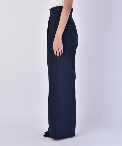 AKTE（アクテ）の「ハイウエストワイドパンツ（その他パンツ・レディース・ベージュ/ネイビー・1/2/2T）」の22枚目の写真