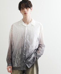 tk.TAKEO KIKUCHI | グラデペイズリーレースシャツ(シャツ/ブラウス)