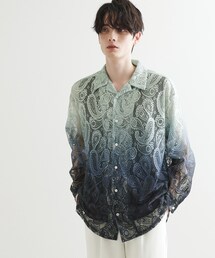tk.TAKEO KIKUCHI | グラデペイズリーレースシャツ(シャツ/ブラウス)