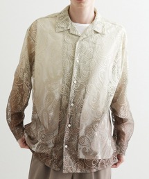 tk.TAKEO KIKUCHI | グラデペイズリーレースシャツ(シャツ/ブラウス)