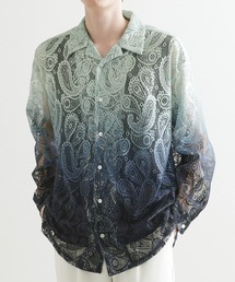 tk.TAKEO KIKUCHI | ◆グラデペイズリーレースシャツ(シャツ/ブラウス)
