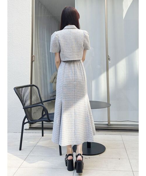 セール】カットアウトツイードマーメイドワンピース（ワンピース