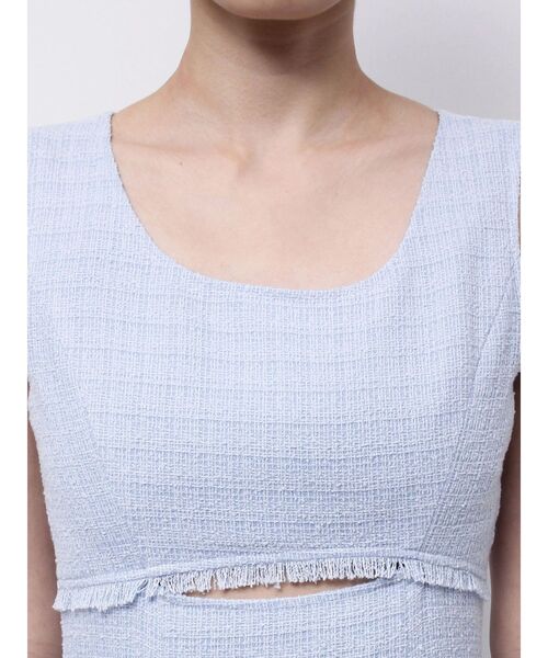 MERCURYDUO(マーキュリーデュオ)の「カットアウトツイードマーメイドワンピース(ワンピース・レディース・ブラック/ライトブルー/ライトグレー・MEDIUM/SMALL)」の22枚目の写真