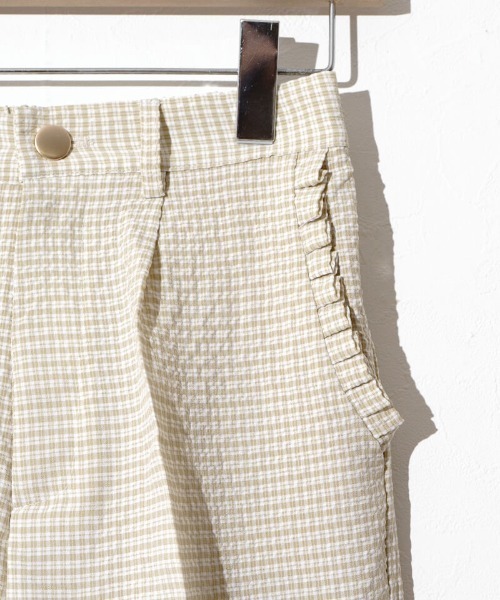 flower（フラワー）の「ステップギンガムパンツ（その他パンツ・レディース・ベージュ/ブラック・FREE）」の21枚目の写真