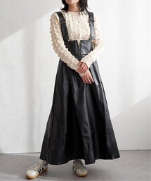 VENCEEXCHANGE | 合皮ジャンスカ(ジャンパースカート)