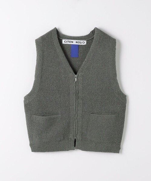 CITEN（シテン）の「＜CITEN＞エッセンシャルニットベスト（ベスト・レディース・ライトグレー/ネイビー/グレー・FREE）」の19枚目の写真